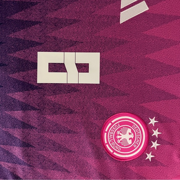Kroos #8 Germany Away Gradient Soccer Jersey Euro 2024 Pink Purple - Picture 4 of 5
